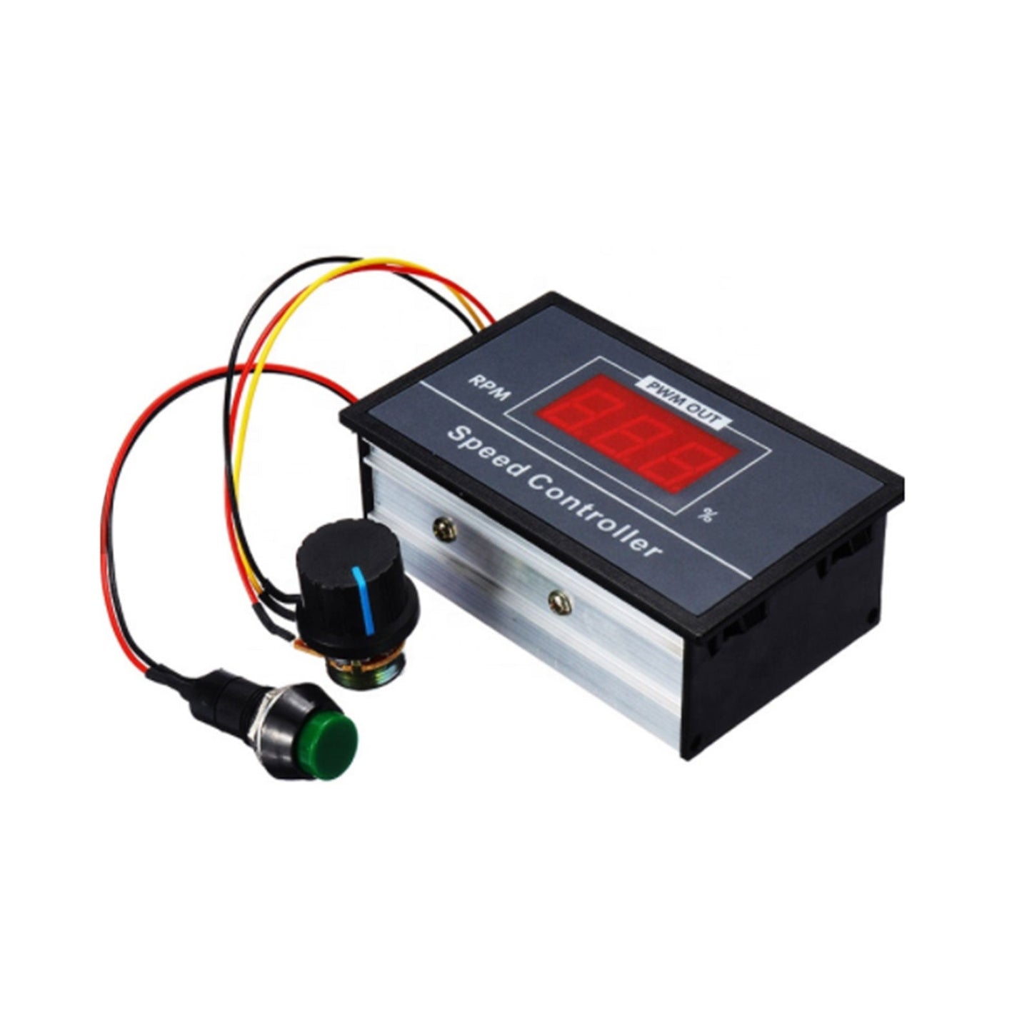 Controlador de velocidad de motor de CC PWM, 6-60 V CC, 12 V, 24 V, 36 V, 48 V, 30 A, interruptor de arranque y parada