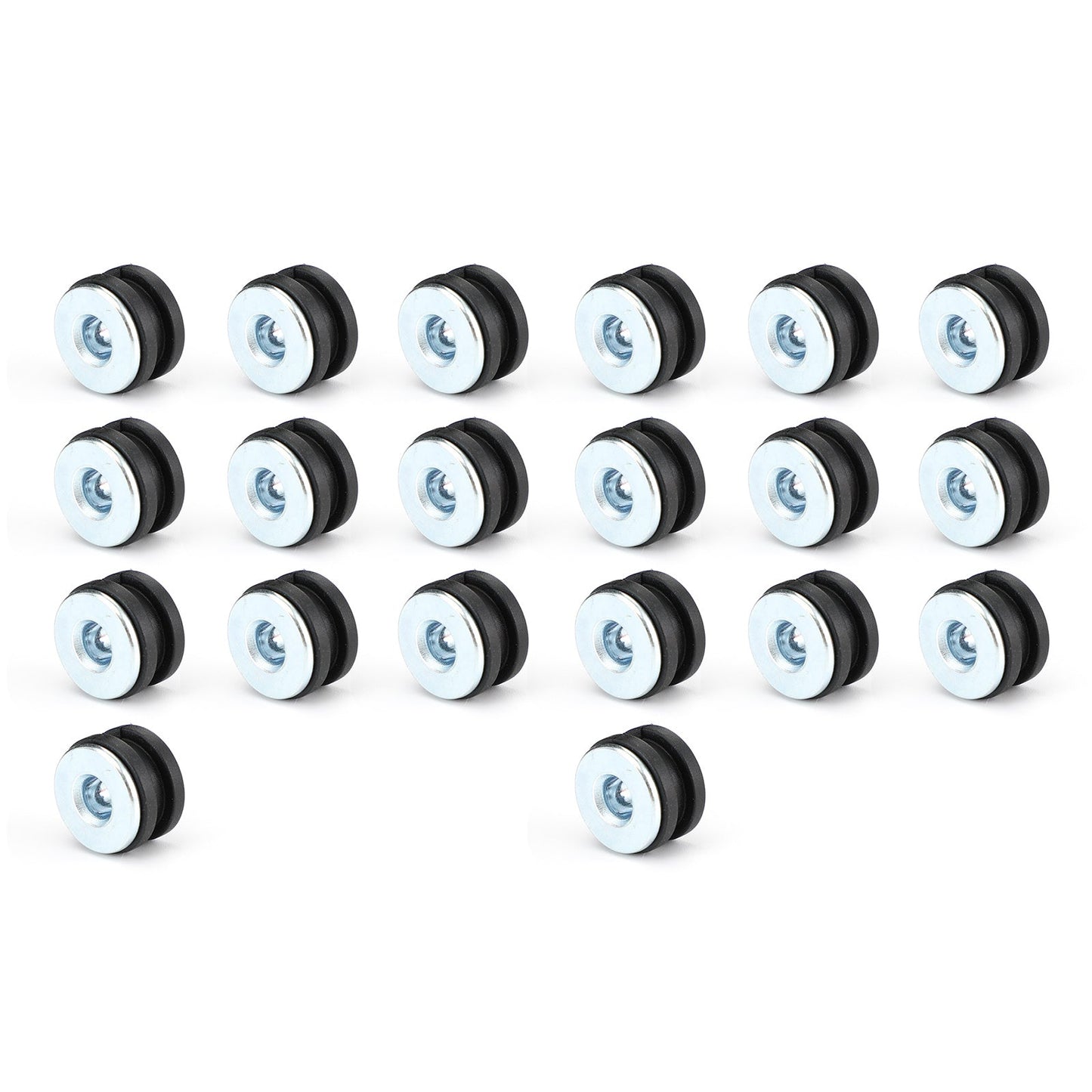 Assortiment de 20 œillets en caoutchouc pour moto, compatibles avec les carénages Suzuki universels