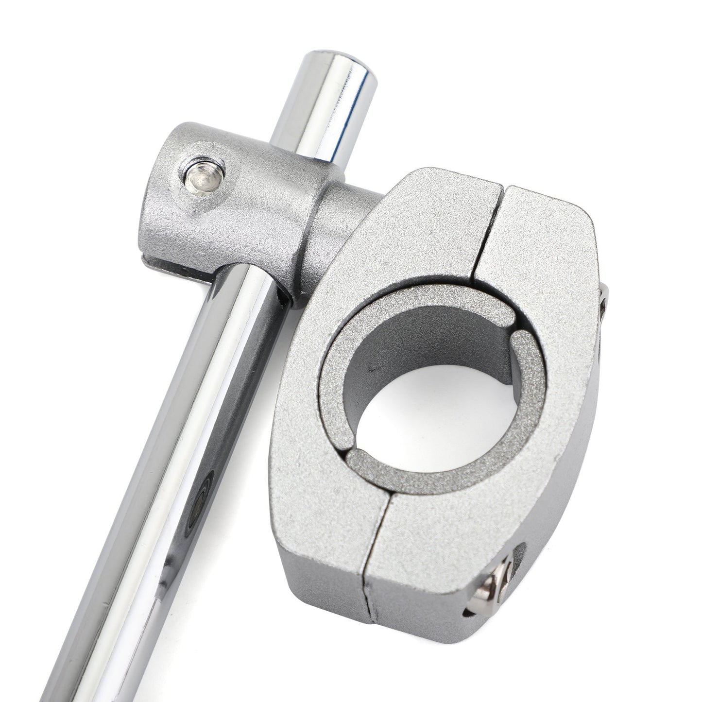 Support de fixation universel pour pare-brise de guidon standard 7/8" 22 mm, argent