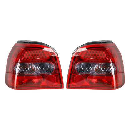 1992-1997 VW GOLF MK3 MK 3 III 2PCS Clear LED Rear Tail Lights Lamps
