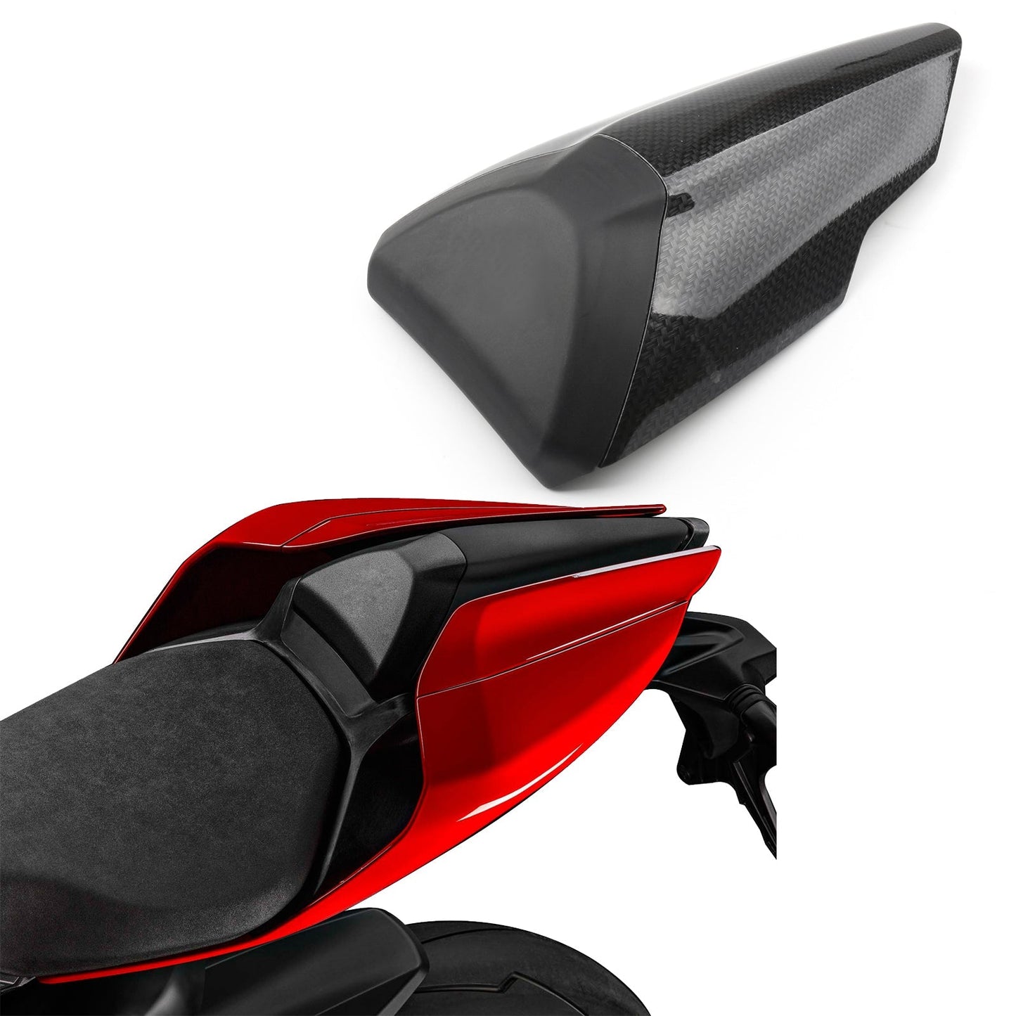 Housse de selle arrière solo blanche pour Ducati Panigale 959 1299 (15-24)