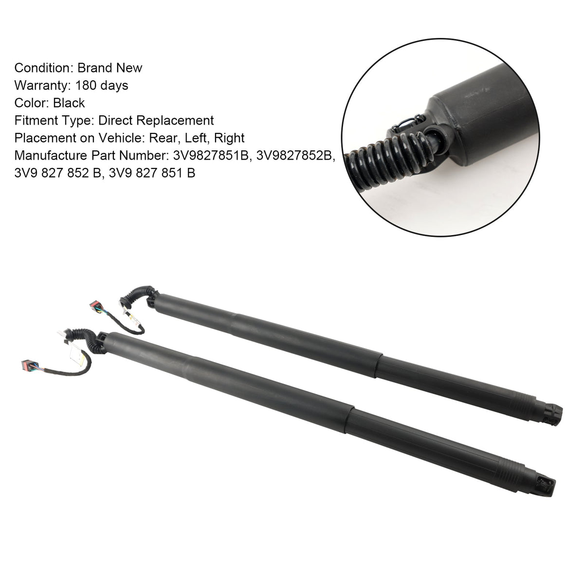 2015-2020 Skoda Superb MKIII 3V5 3V9827851B Electric Tailgate Gas Struts