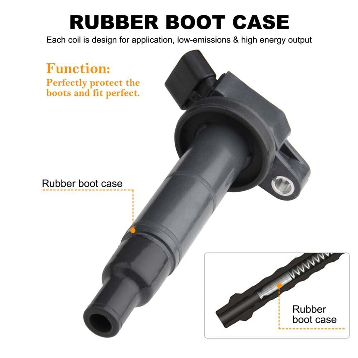 Bobine d'allumage et bougie d'allumage UF333 UF494 C1330 90919-02244 pour Toyota RAV4 L4 2.0L 2001-2003