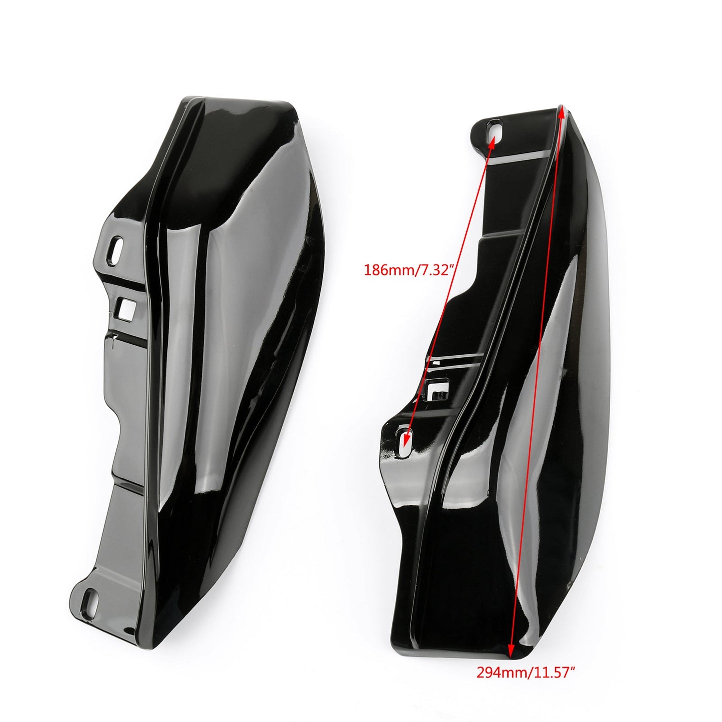 Déflecteur d'air et de chaleur noir pour cadre central, pour Harley Touring Street Glide