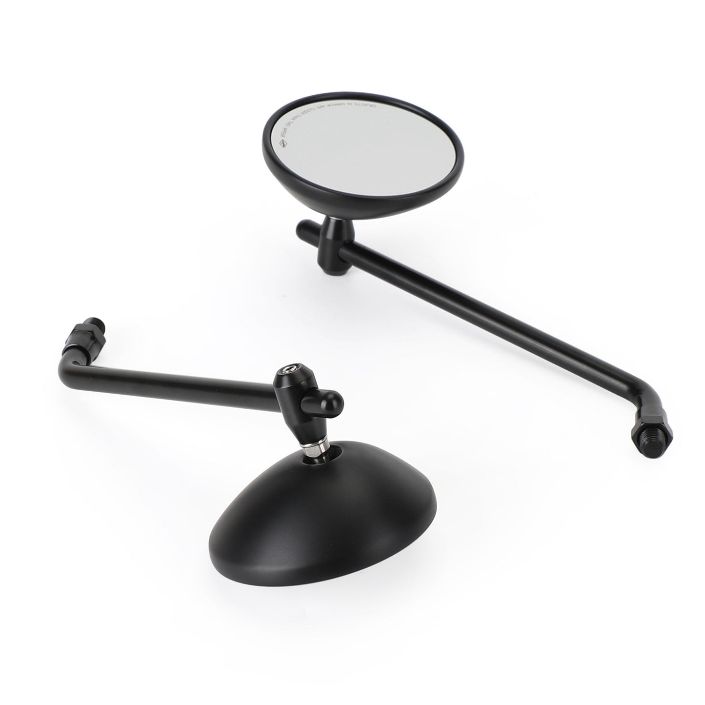Rétroviseurs noirs classiques droit et gauche 10 mm pour Honda CB Shadow Cruiser
