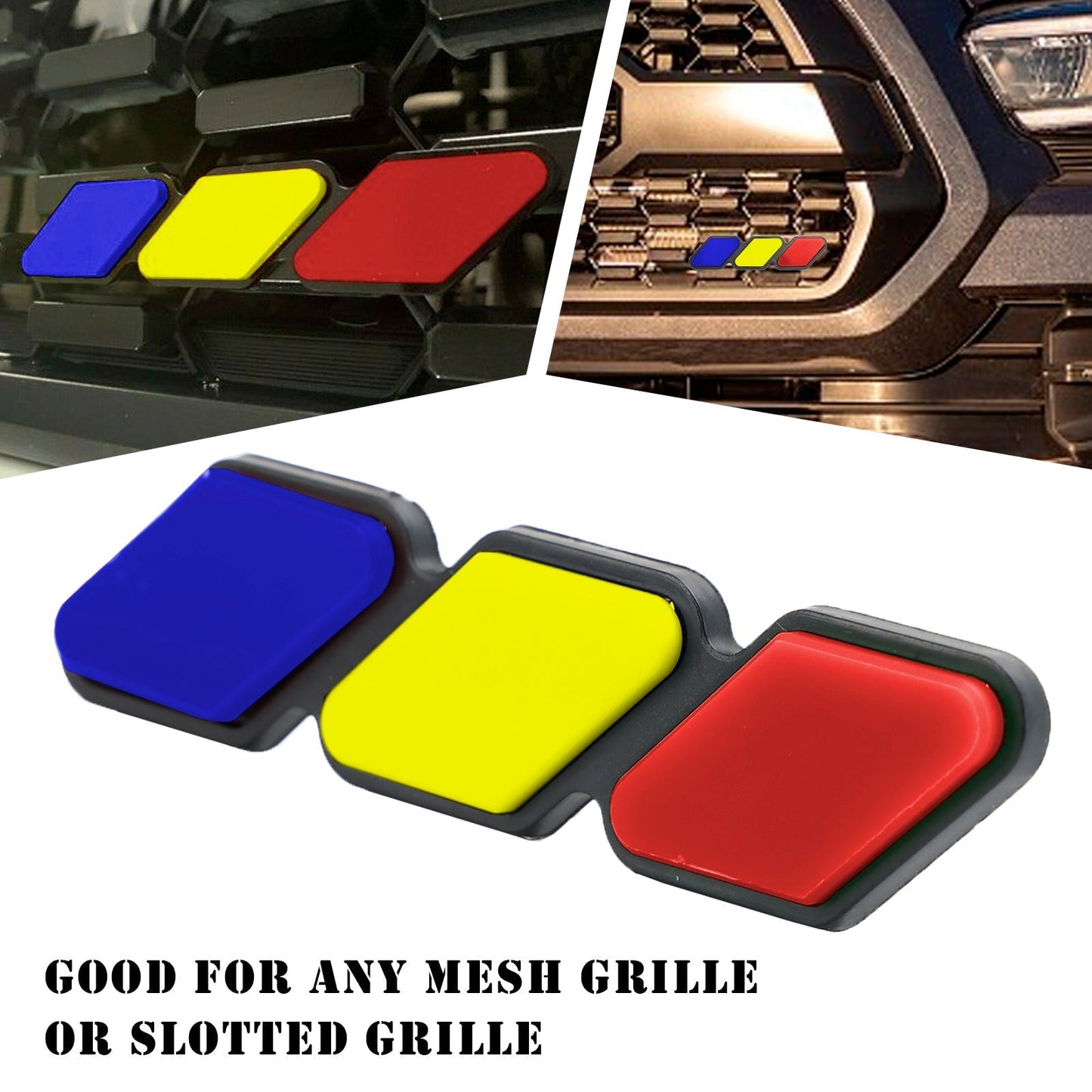 Emblème de calandre tricolore pour Toyota Tacoma TRD Tundra RAV4, accessoires de voiture