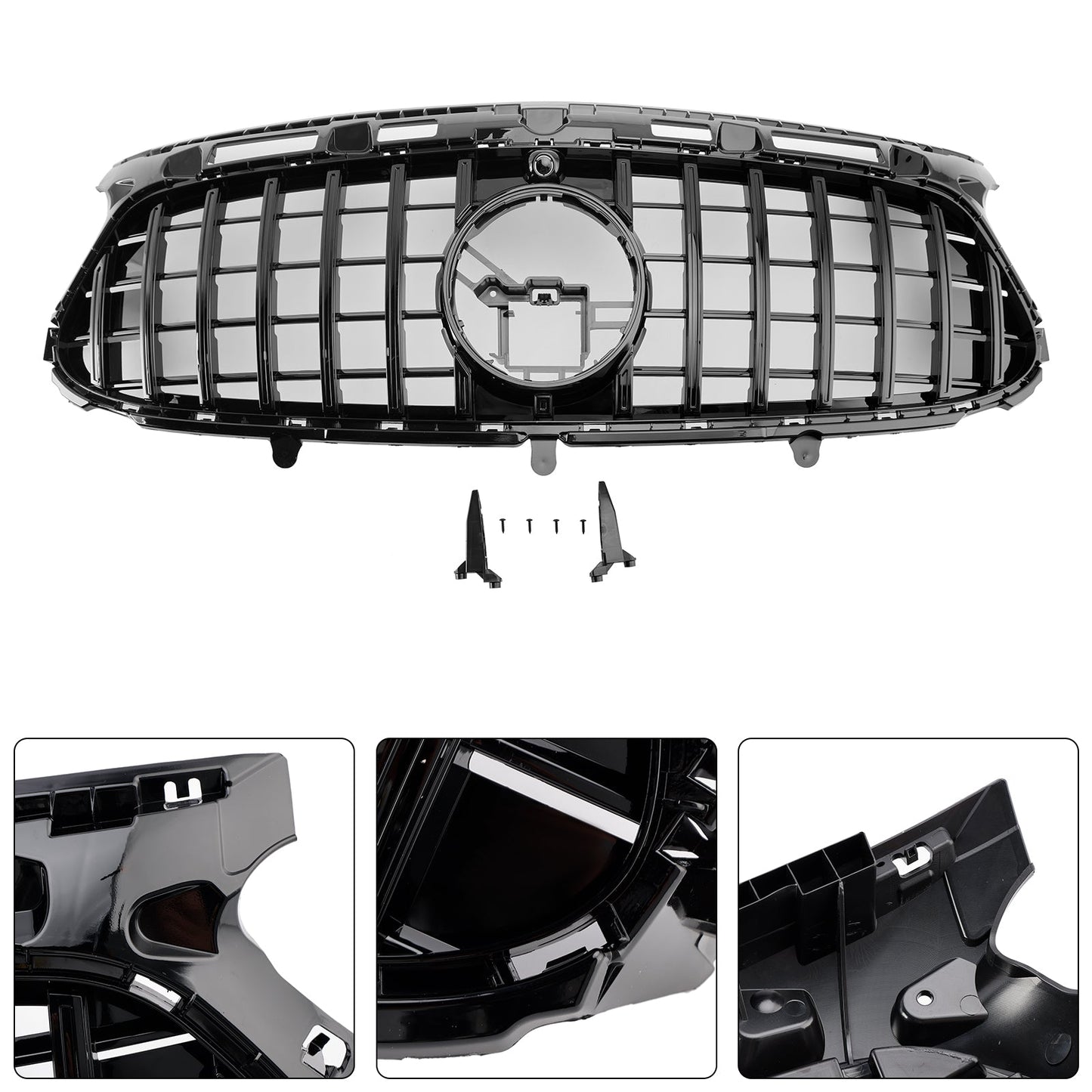 2020-2023 Mercedes Benz GLA-Class H247 GLA250 AMG Line GTR Grill Front Bumper Replacement Black Grille