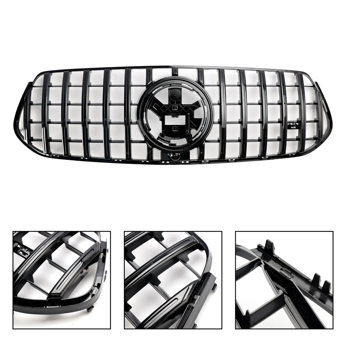 Mercedes Benz GLE-Class W167 V167 GLE350/450/580/GLE53 AMG-Line 2024 Front Bumper Grill Black AMG Style Grille