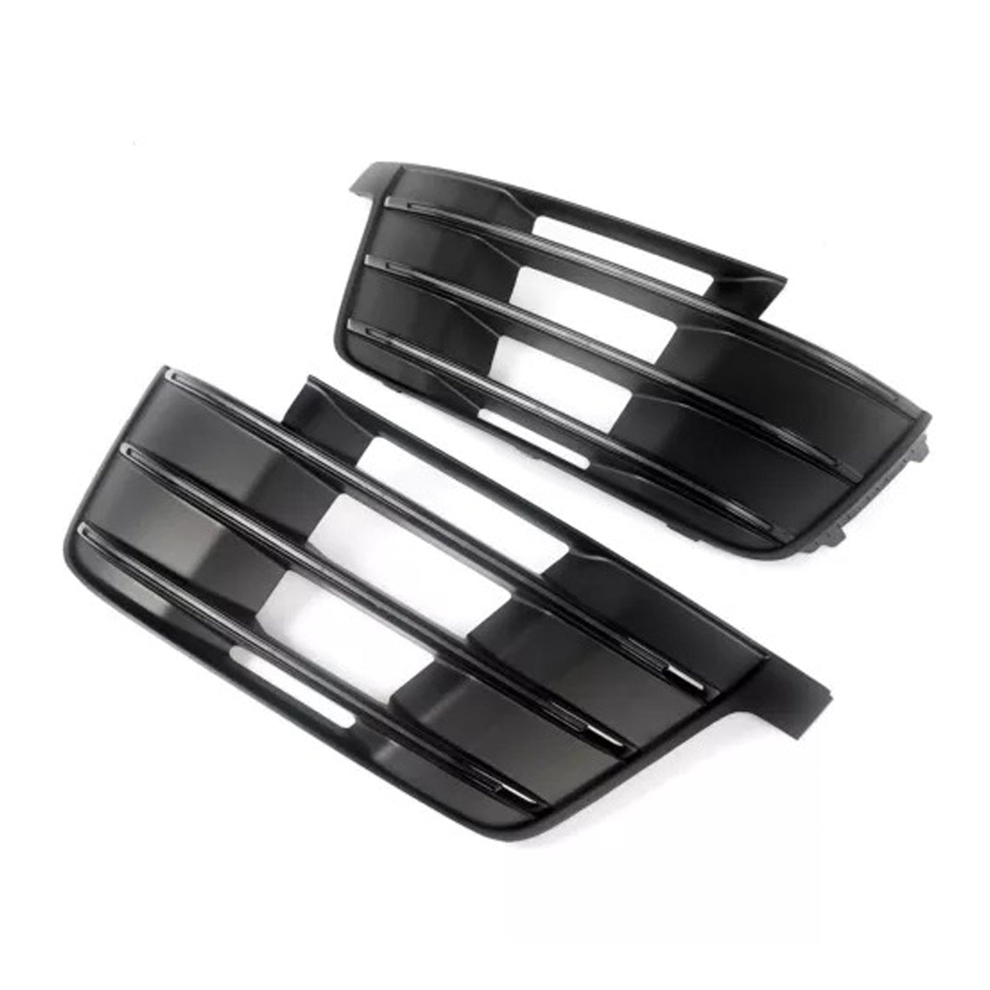 2X Original Car Front Bumper Fog Light Grilles For Audi Q7 S-Line 2016-2019