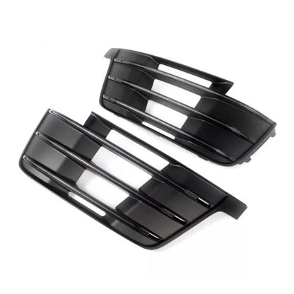 2X Original Car Front Bumper Fog Light Grilles For Audi Q7 S-Line 2016-2019