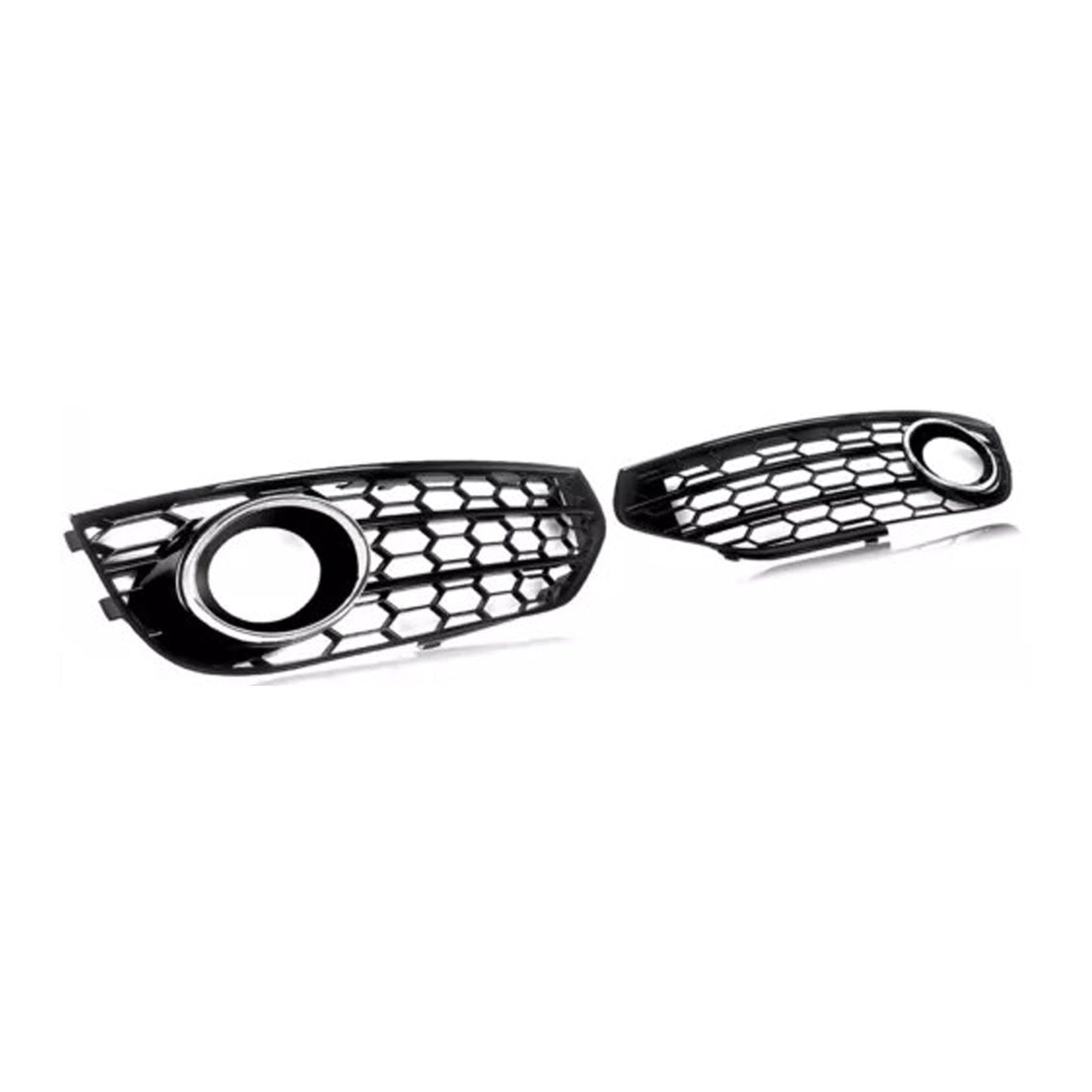 2010-2015 Audi A4 Allroad B8 Chrome Front Bumper Honeycomb Fog Grille Cover