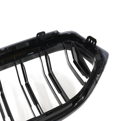 Double Slat Black Front Kidney Grill Grille Fit BMW 6 Series G32 2020-2025