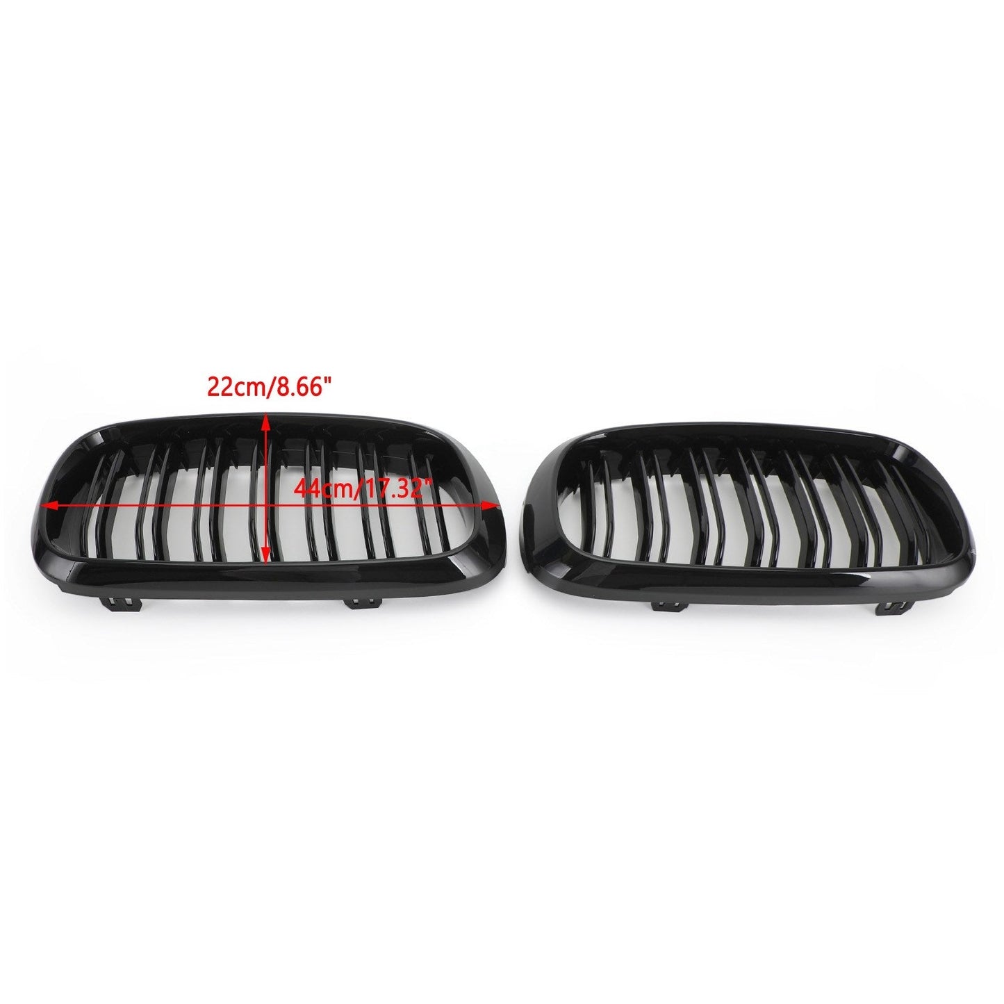 BMW 2015-2018 X5M F85 Dual Front Kidney Gloss Black Grille