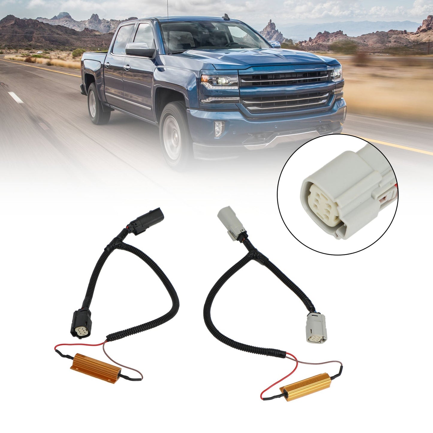 Faisceau de conversion de feux arrière à DEL PNP pour Chevrolet Silverado/Sierra 2016-2018