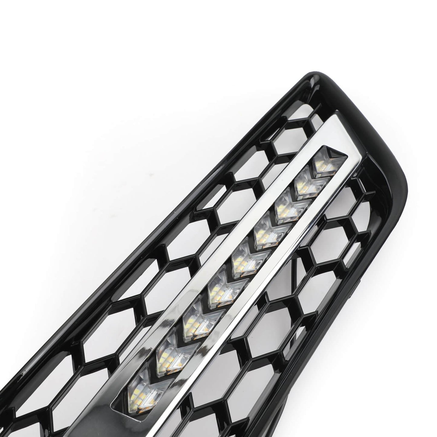 Audi 2008-2013 A3 8P0807682J 8P0807681AA Pair Black Chrome Front Fog Light Grill Lamp Trim