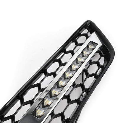 Audi 2008-2013 A3 8P0807682J 8P0807681AA Pair Black Chrome Front Fog Light Grill Lamp Trim