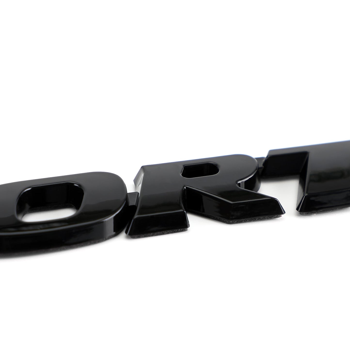 Autocollant 3D en métal avec logo sport pour coffre de voiture, hayon, noir
