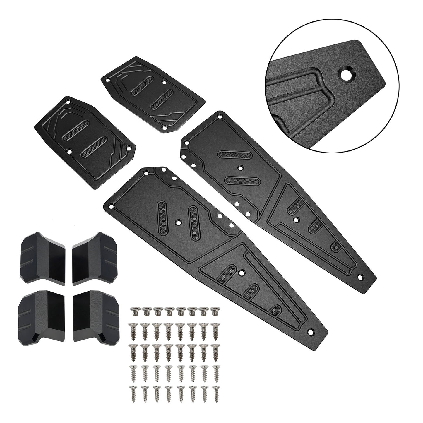 22-23 Aprilia SR GT200 SR GT125 Reposapiés Negro Almohadilla Reposapiés Placa Pedal