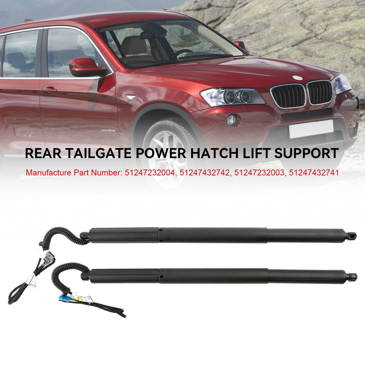 2011-2017 BMW X3 F25 2PCS 51247232003 Left & Right Electric Tailgate Struts Gas