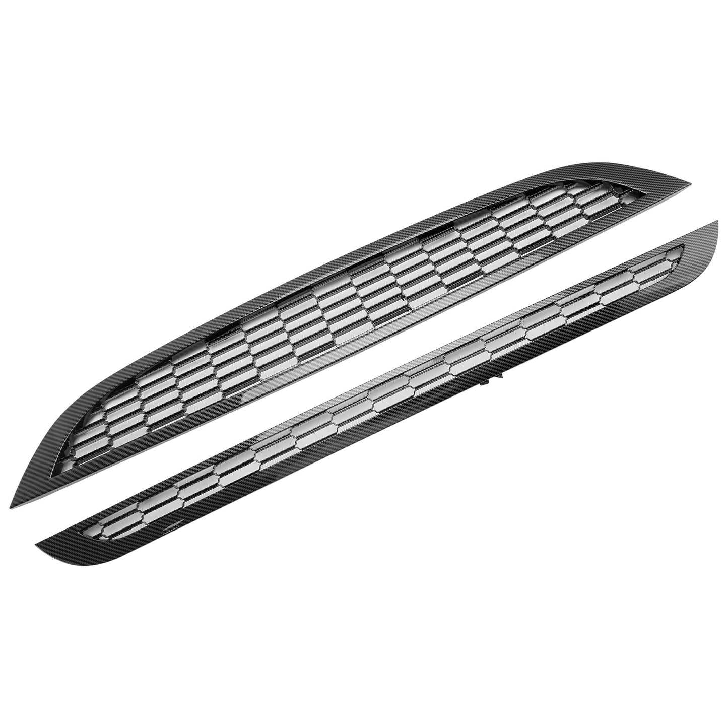 2002-2006 Mini Cooper R50 R52 R53 2PCS Honeycomb Mesh Front Grille Black Replacement Grill