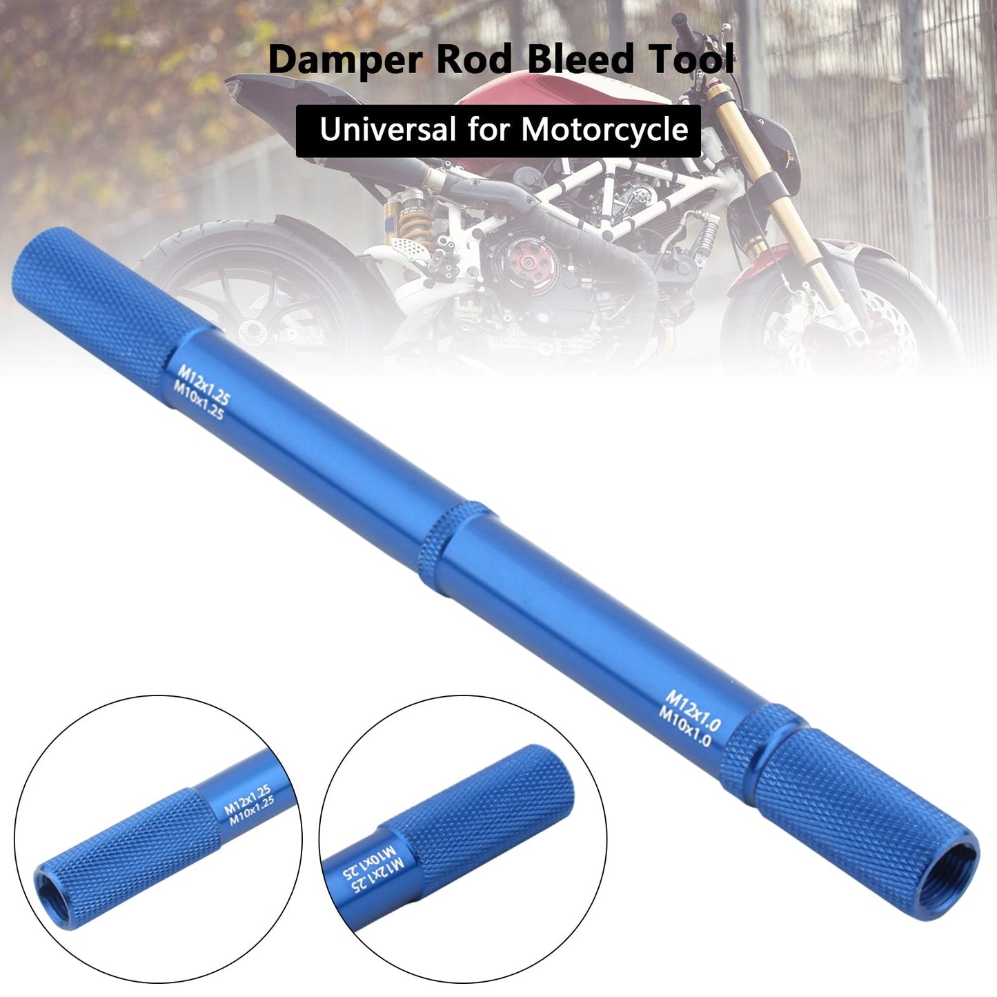 Outil universel de purge de fourche de moto, réparation de suspension, tige d'amortisseur