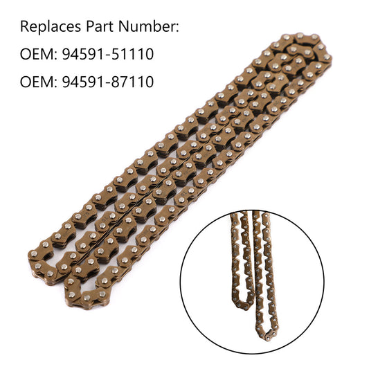 Timing Drive Chain For Yamaha 94591-51110 94591-87110 Xvs125 Xvs250 Yfm350Fwan