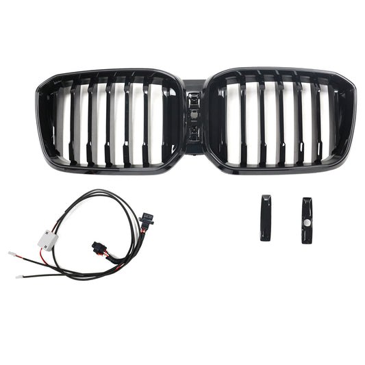 2022-2025 BMW X3 G01 X4 G02 Glossy Black Front Bumper Kidney Grille