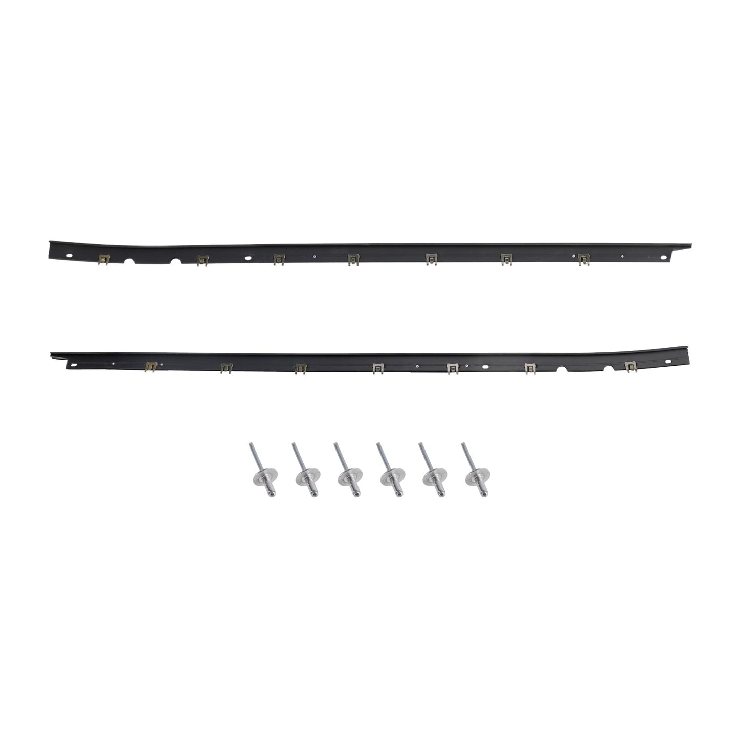 1984-1996 Chevrolet C4 Corvette Driver + Passenger Sides Door Panel Outer Window Seals MID-845680