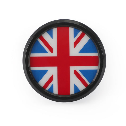 Emblème de calandre avant BMW MINI Cooper bleu et rouge avec drapeau britannique