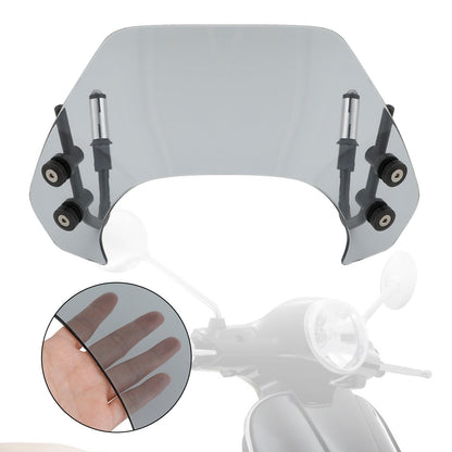 Short Motorcycle Windshield WindScreen fit for Vespa Sprint 150 2016-2021