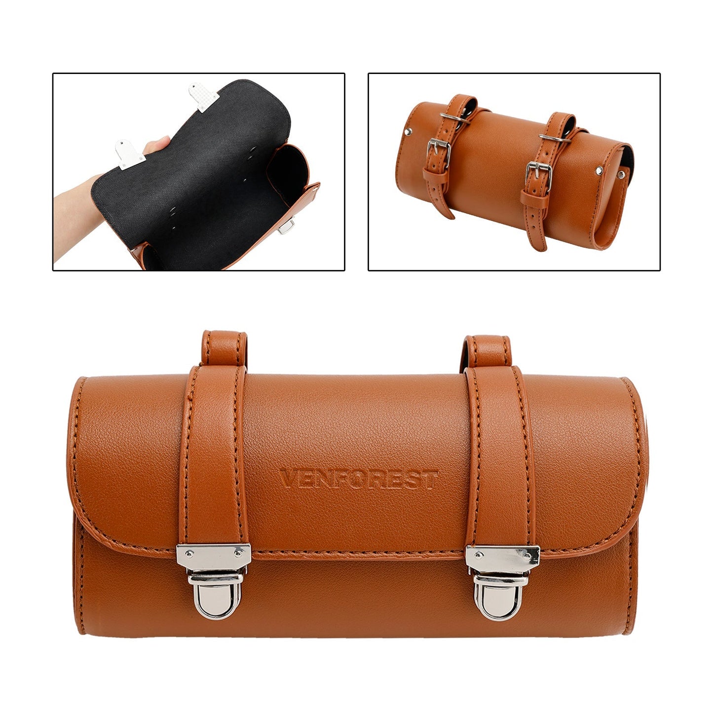 Sacoche avant, sacoche de selle, sac à outils de guidon, pochette de rangement pour bagages, épaisse pour moteur