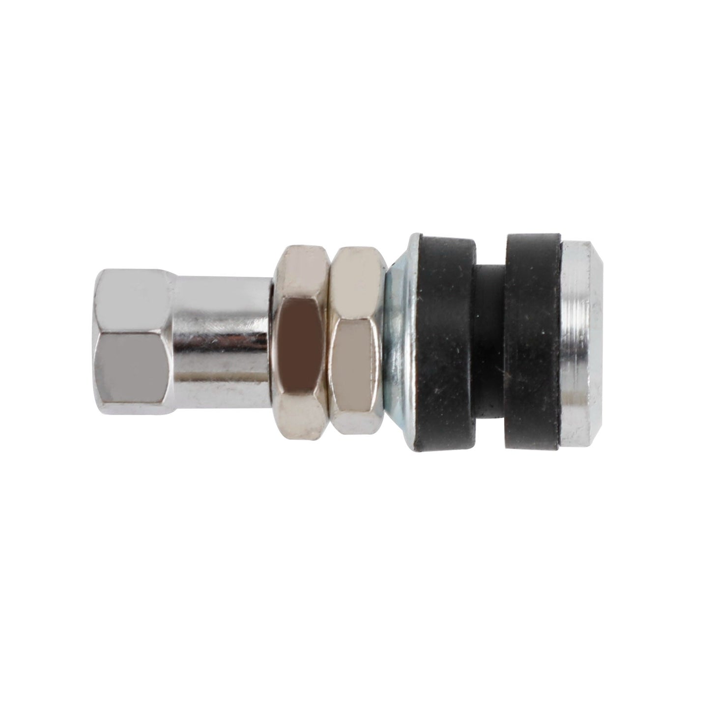 Lot de 12 tiges de valve de pneu chromées TR161, trous de valve de 0,453 po, longueur de 1-1/4 po