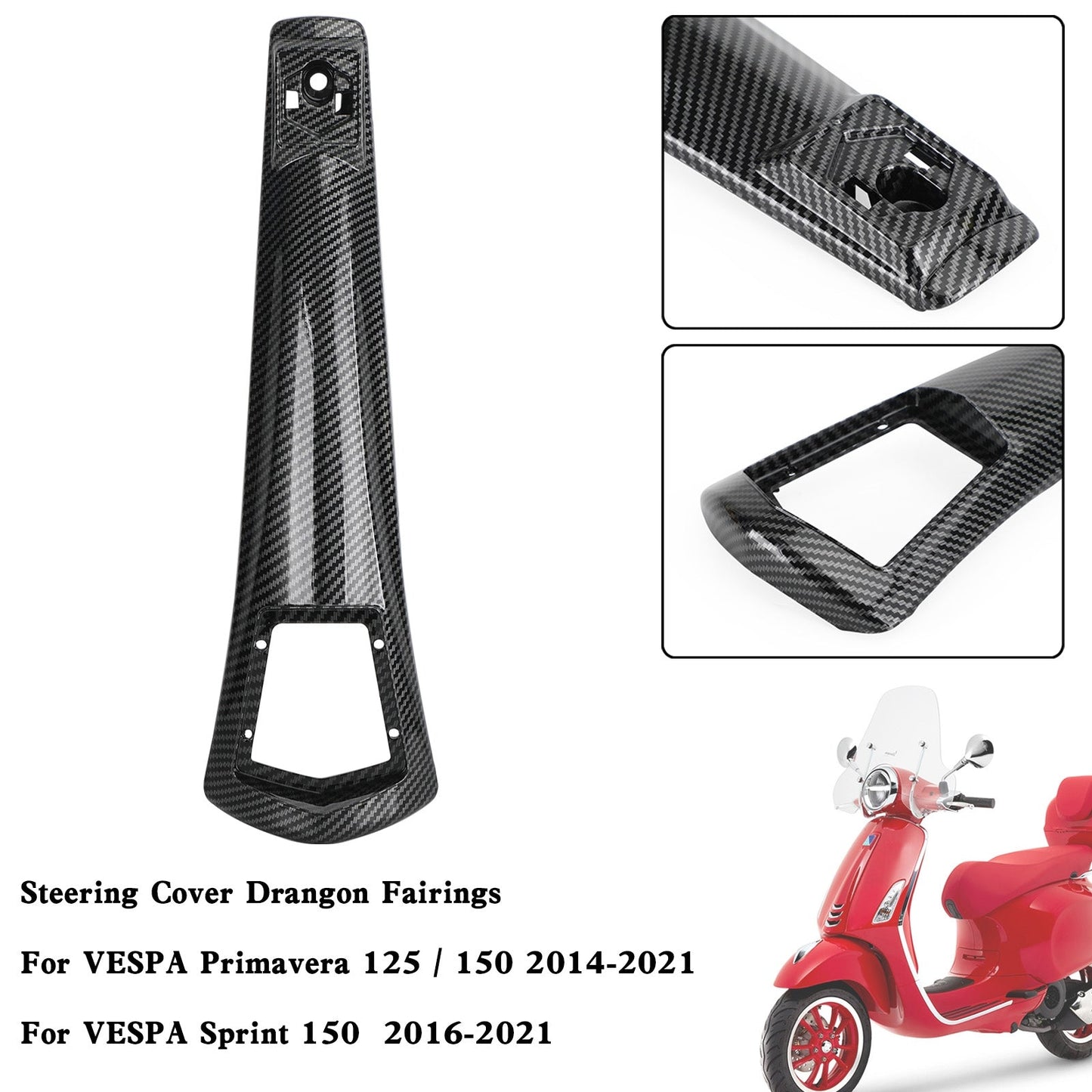 Carenado de bocina de dirección ABS para VESPA Sprint Primavera 125/150 2014-2021