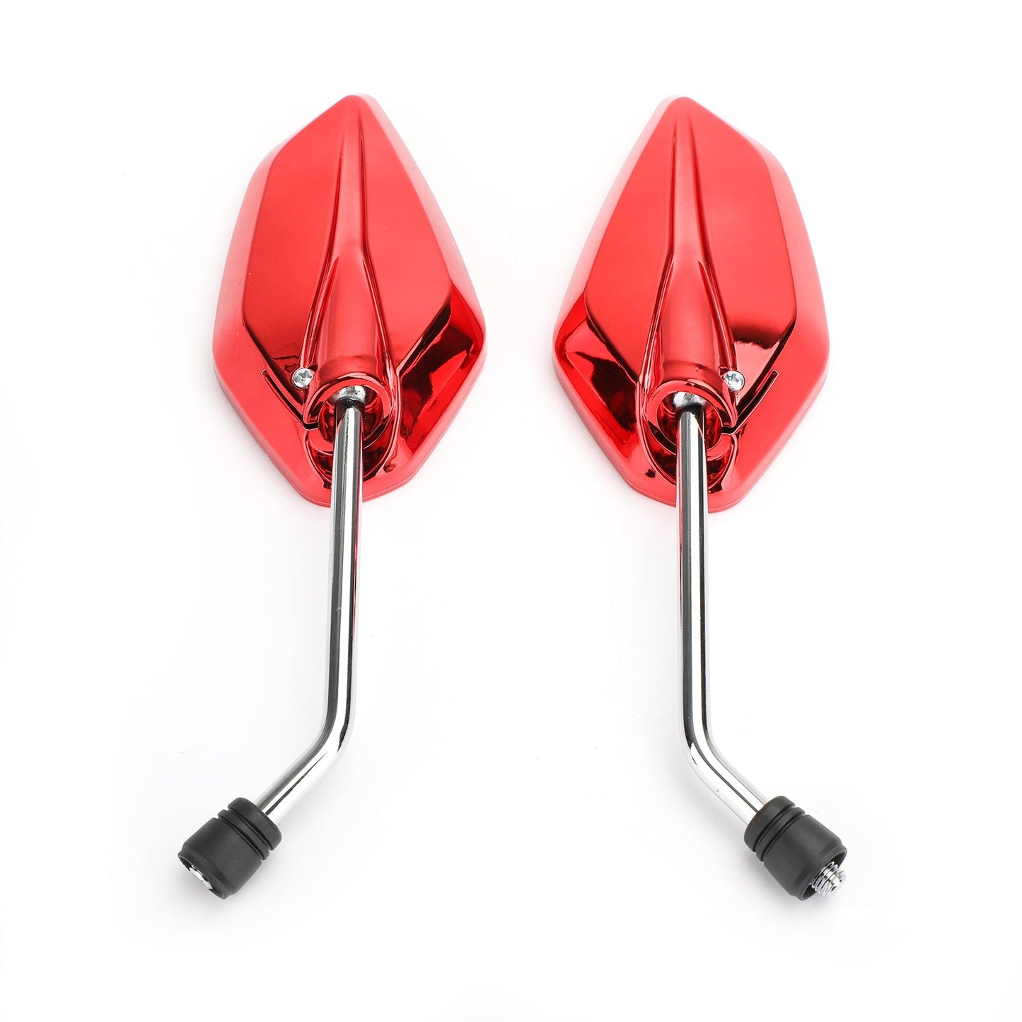 Rétroviseurs universels bleus à filetage de 10 mm pour moto/vélo/scooter, paire - CW
