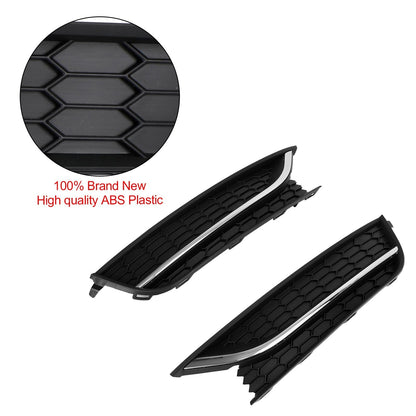 Volkswagen 2012-2015 Passat 2PCS Front Driving Fog Light Cover Black/Chrome