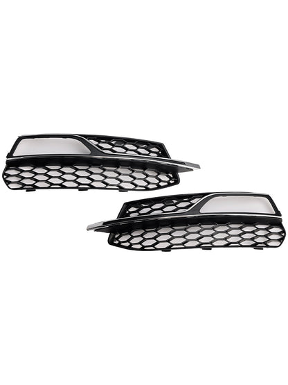 2013-2016 Audi A3 S-Line Front Lower Bumper Fog Light Cover Grille 8V3807681G 8V3807682G