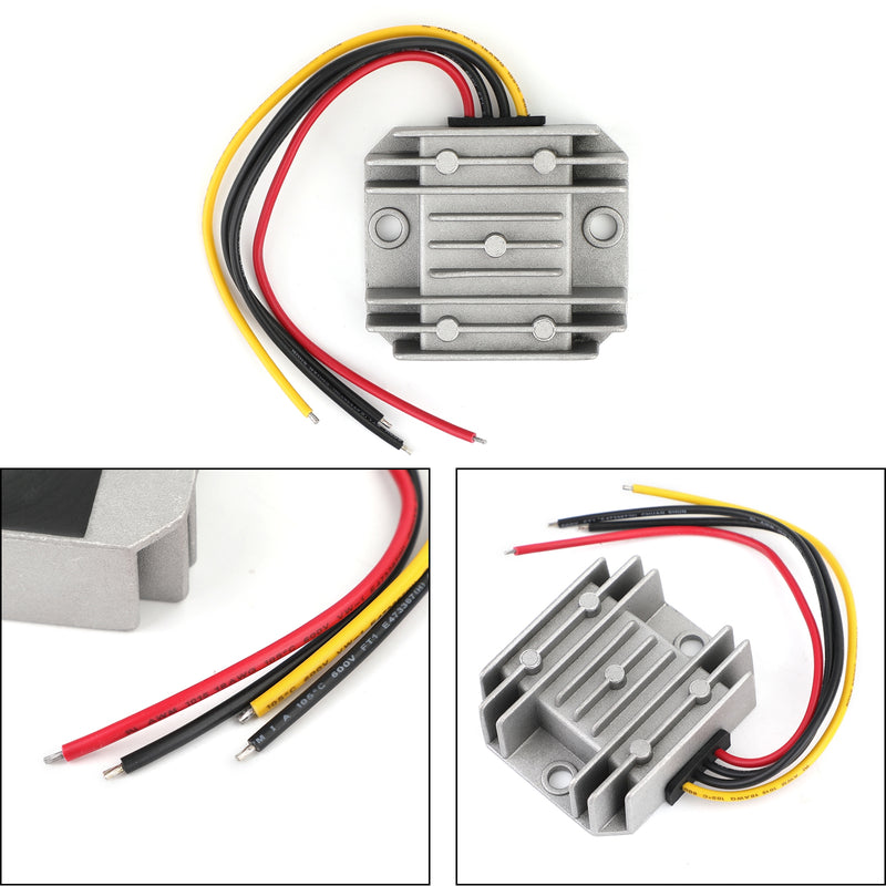 Convertidor de fuente de alimentación para coche, regulador y resistente al agua, de 12 V CC a 24 V, 3 A y 72 W