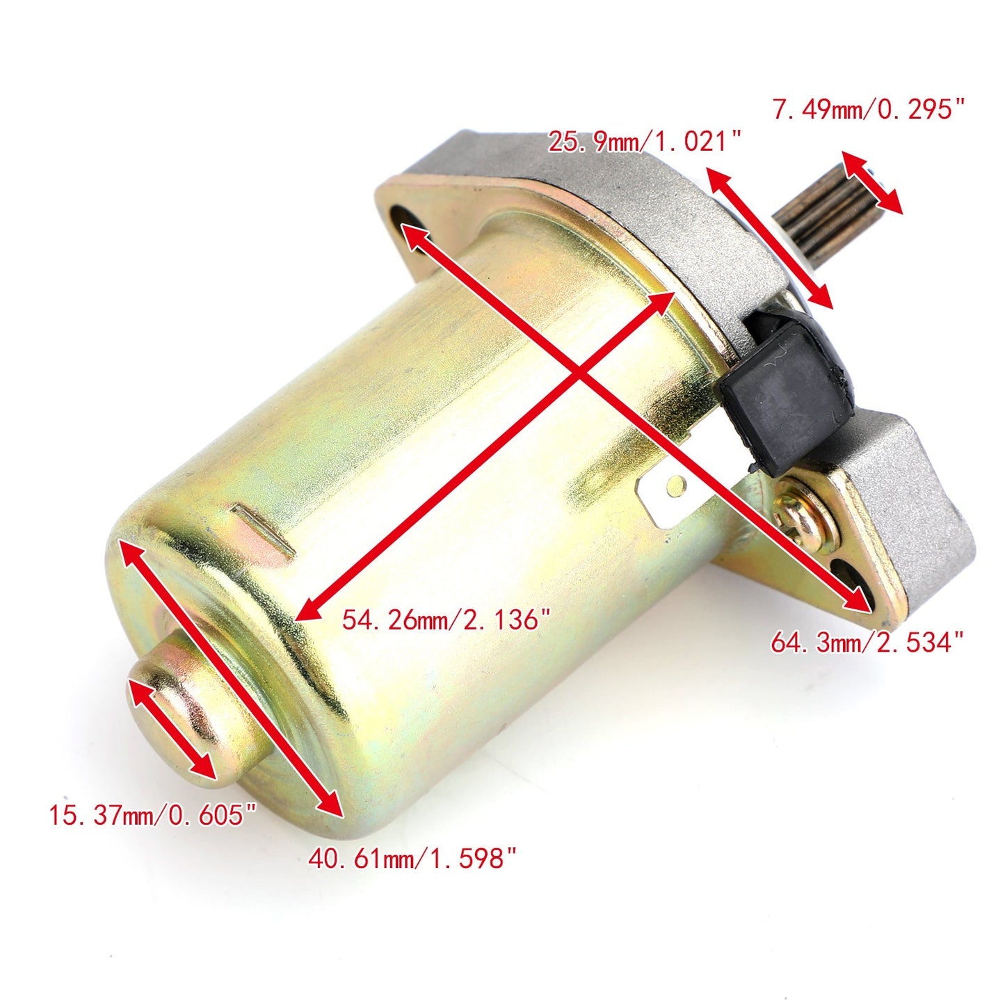 New Starter For Yamaha Scooter 1997-2001 CW50 Zuma II w/49cc 5BM-81800-01-00 Assosary