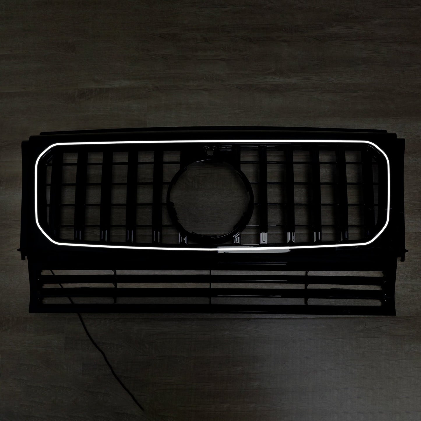 1990-2018 Mercedes Benz G-Class W463 Gloss Black Front Bumper Grill Grille W/Led
