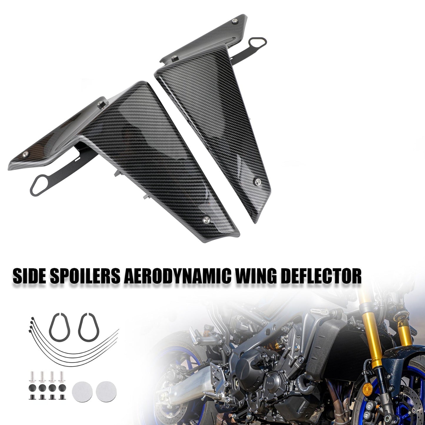 Déflecteurs d'ailes aérodynamiques latéraux pour YAMAHA MT-09 SP FZ09 2021-2022