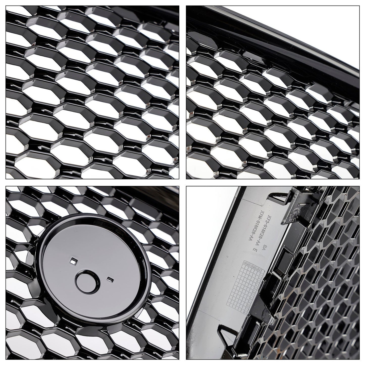 2015-2018 Jaguar XE Gloss Black Honeycomb Front Bumper Grille Grill