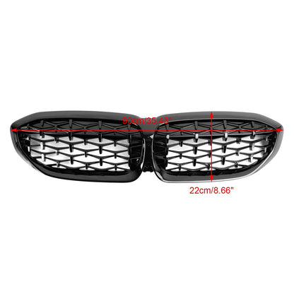 2019-2022 BMW 3 Series G20 320i/330i/320d/M340i/318i/330e Kidney Grille Diamond Black Grill