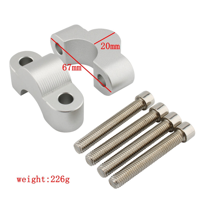 Abrazaderas para elevadores de manillar de aluminio compatibles con BMW S 1000 XR (K69) 2020-2021