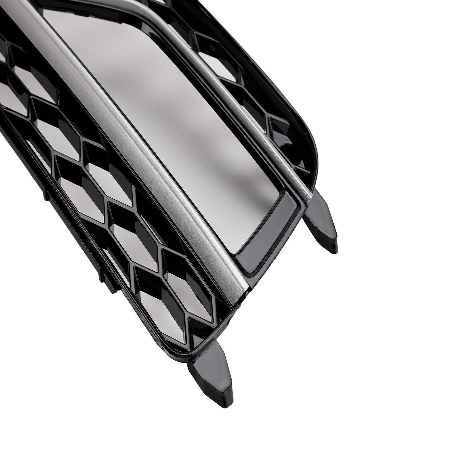 2013-2016 Audi A5 Sline / S5 2PCS Front Fog Lamp Black Grill Honeycomb Replacement Grille
