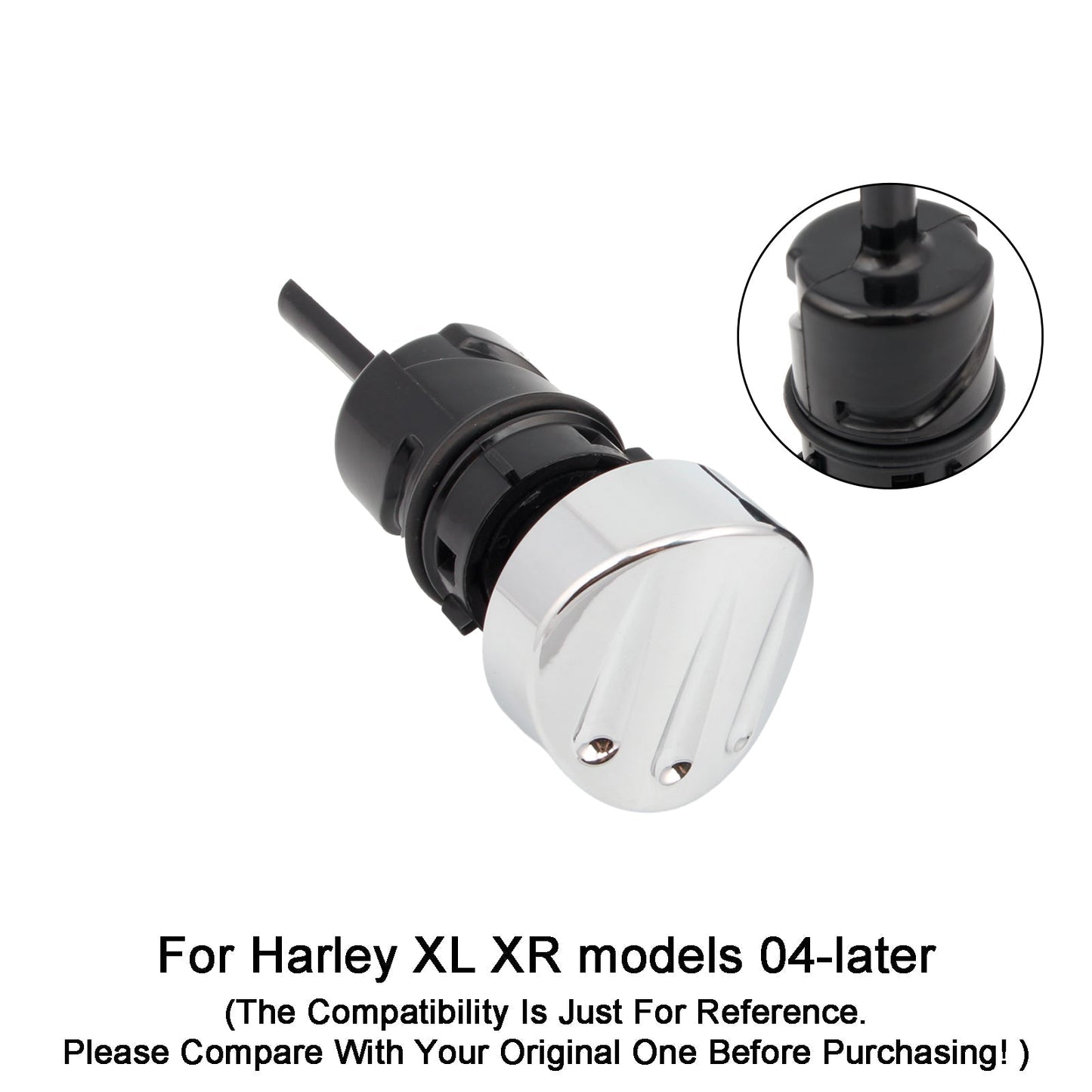 Bouchon de réservoir de jauge d'huile pour Sportster XL883 XL1200 04-16