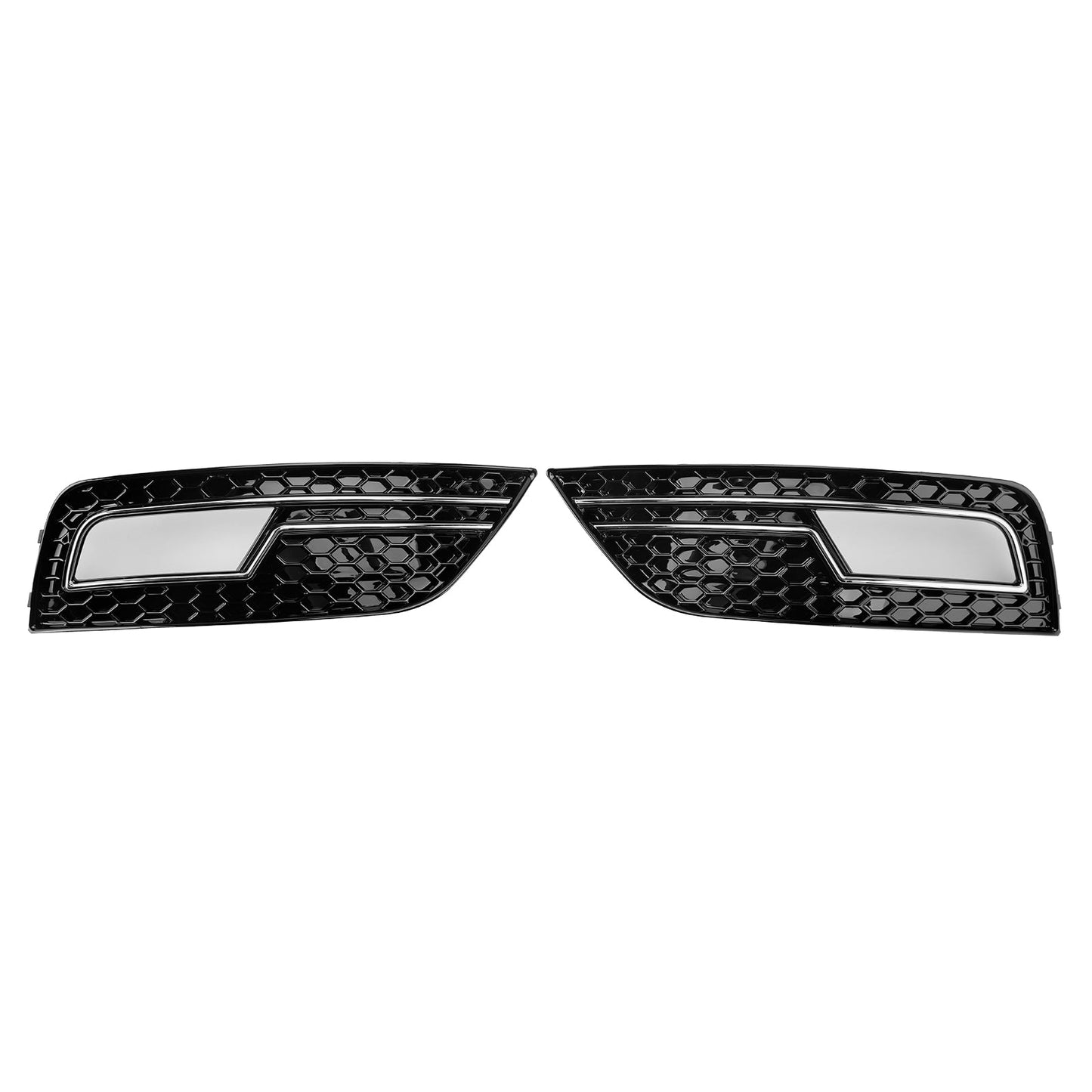 2013-2015 Chrome Fog Light Cover Grille Fit Audi A4 B8.5 Standard Bumper
