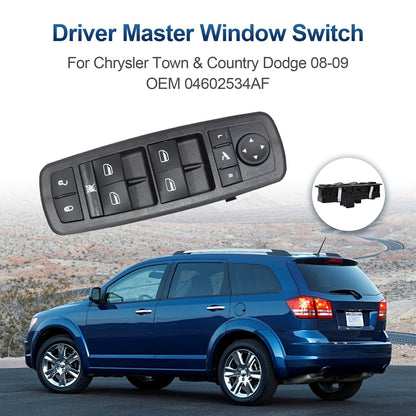 2008-2011 Chrysler Town &amp; Country Driver Master Window Switch 04602534AF