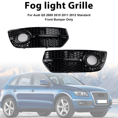 2009-2012 2PCS Front Bumper Grill Fog Light Lamp Covers Fit Audi Q5