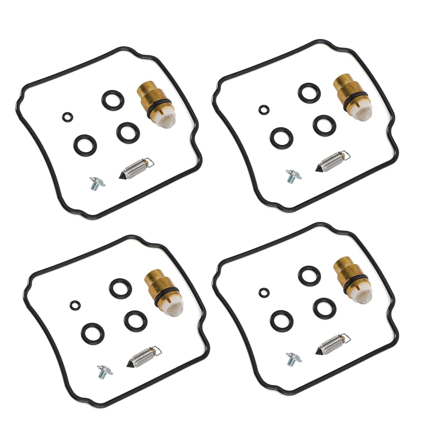 Kit de reparación y reconstrucción de carburador 4X compatible con Yamaha FZR400(1WG)R/RR 88-1990