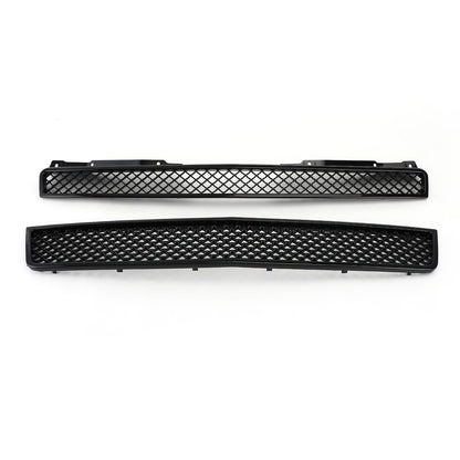 Chevy 2007-2014 Tahoe/Suburban GM1200596 GM1200563 2PCS Glossy Black Mesh Front Bumper Grille